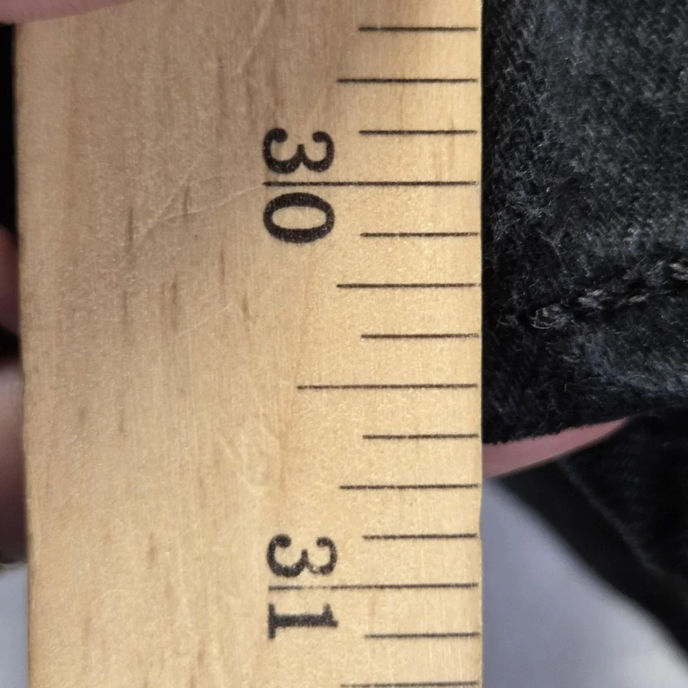 Levis 501 Jeans Mens 40x30 Black Regular Fit Straight Button Fly Denim Pants